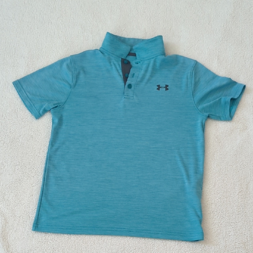 Under Armour Kids Teal Polo Shirt